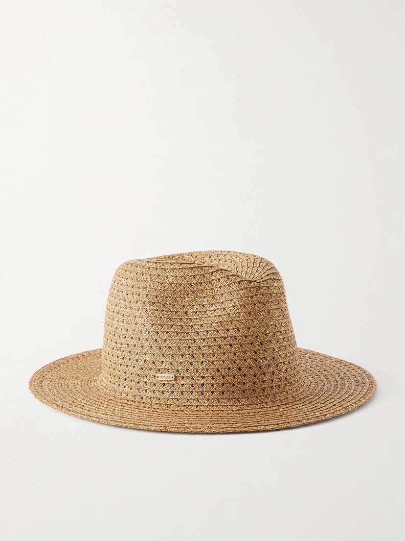 Eugenia Kim Lillian Embellished Raffia-effect Hat