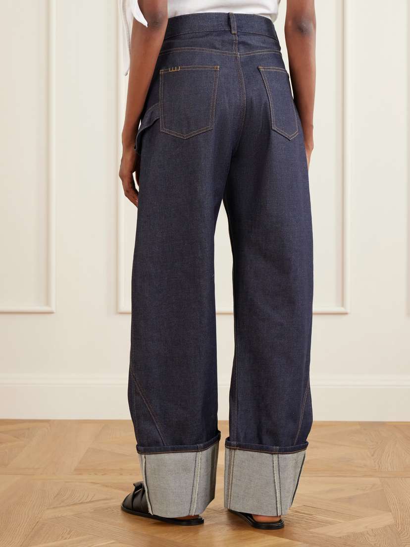 JW Anderson High-rise Embroidered Wide-leg Jeans | Thumbnail 3 JW Anderson High-rise Embroidered Wide-leg Jeans | Thumbnail 3