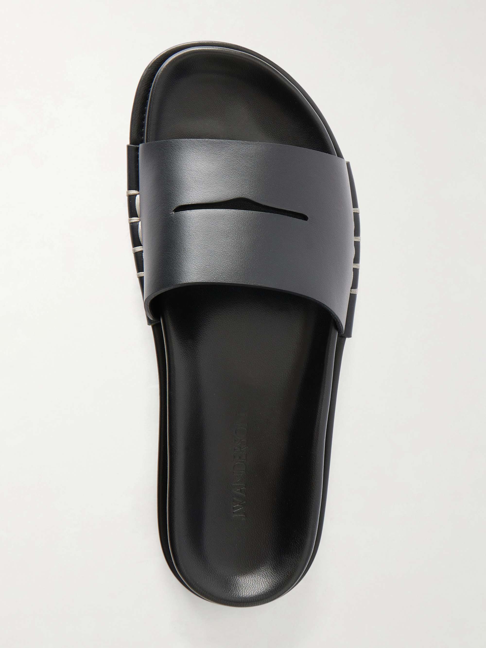 JW ANDERSON Fussbett leather slides | NET-A-PORTER