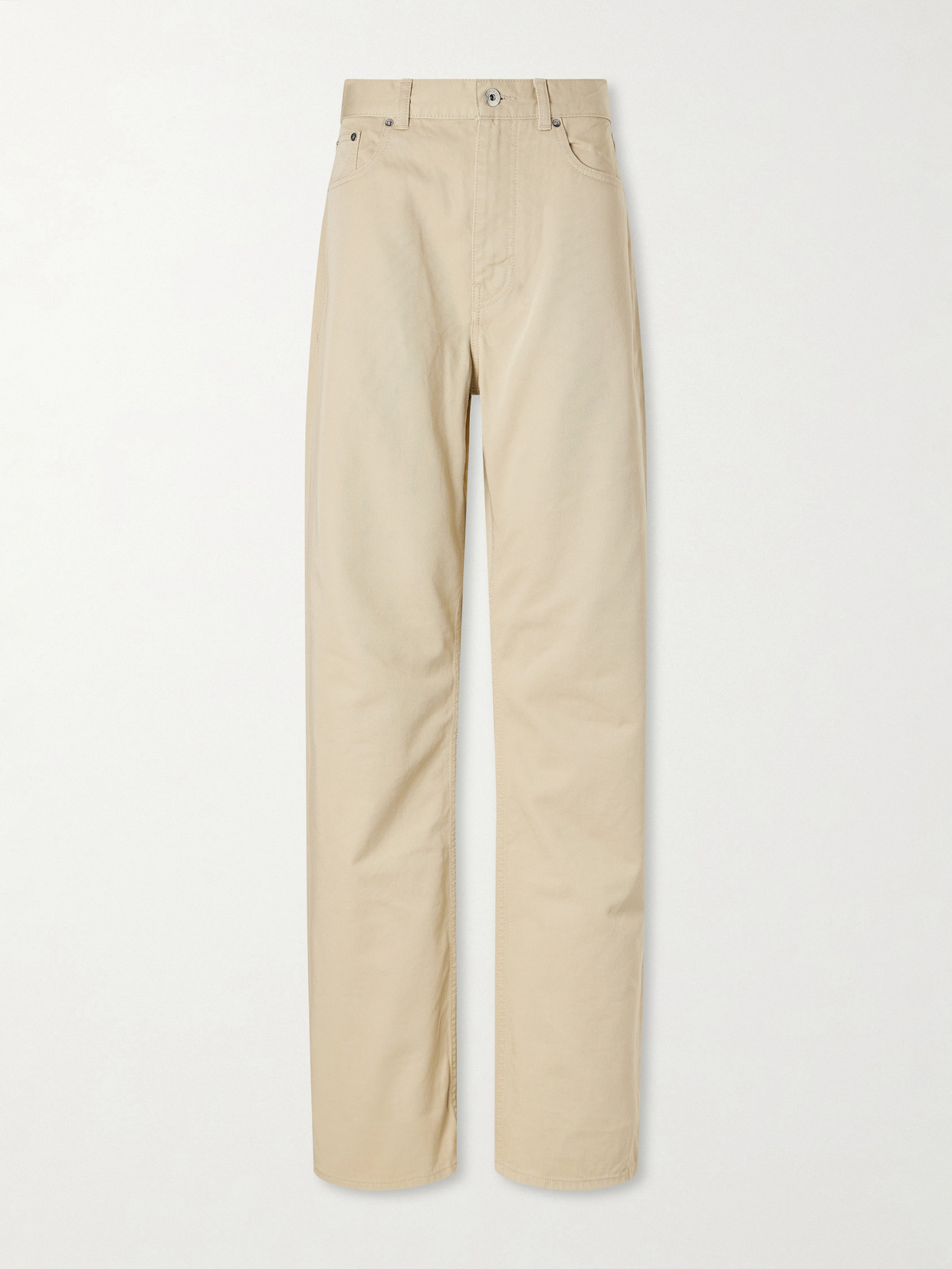 Jw Anderson Mid-rise Straight-leg Jeans In Neutral