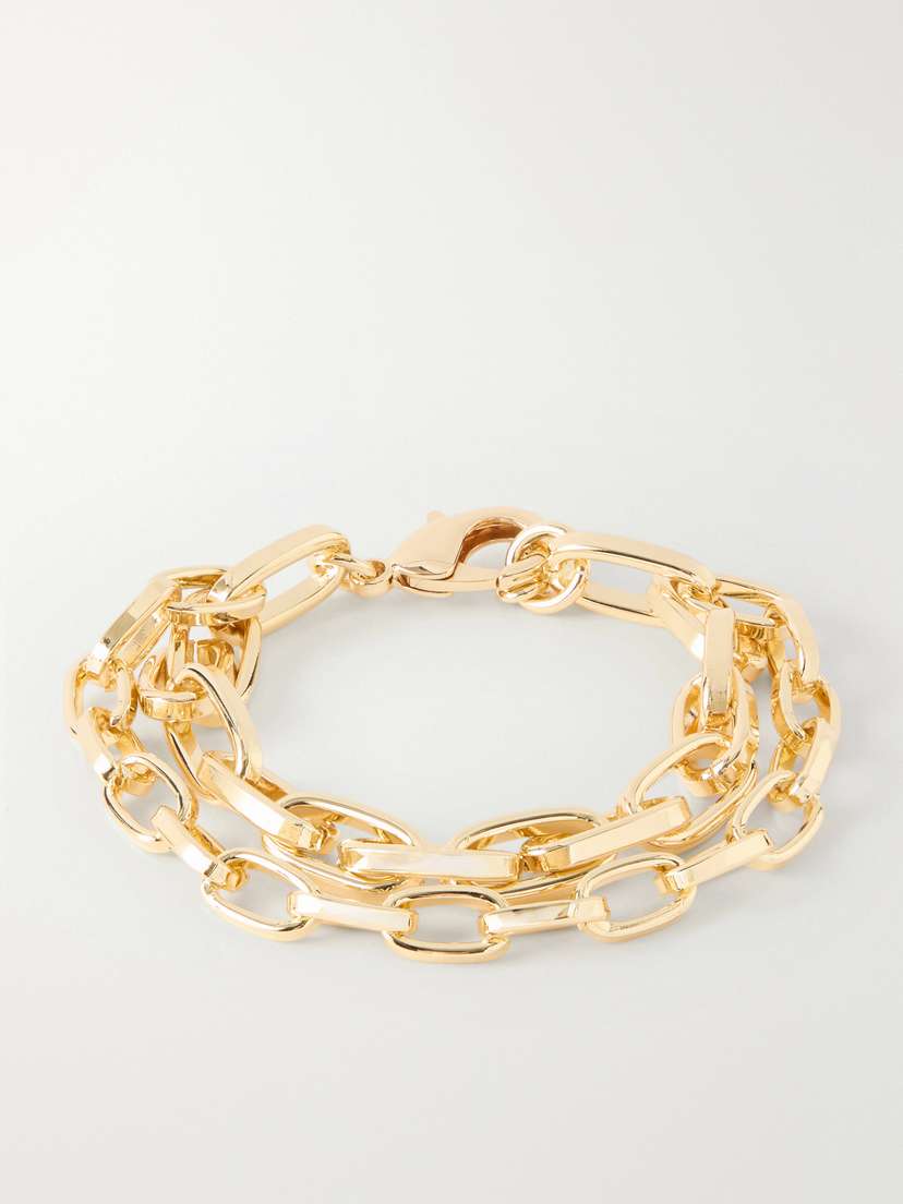 Roxanne Assoulin The Paperclip Gold-tone Chain Bracelet | Thumbnail 5
