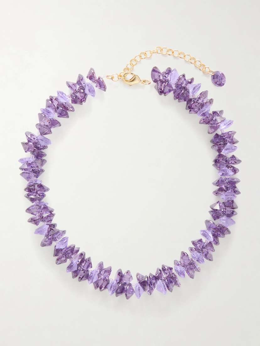 Roxanne Assoulin The Cubic Cluster Gold-tone Cubic Zirconia And Crystal Necklace | Thumbnail 5 Roxanne Assoulin The Cubic Cluster Gold-tone Cubic Zirconia And Crystal Necklace | Thumbnail 5