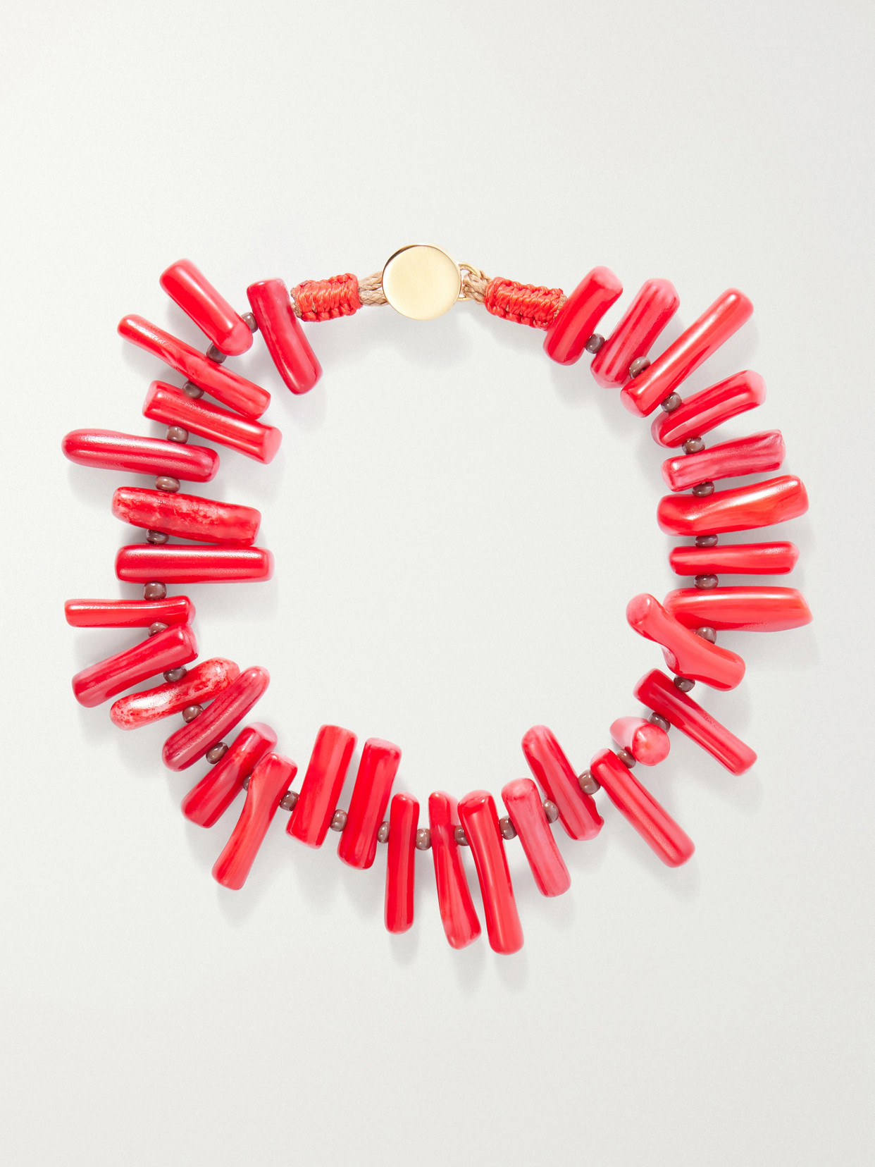 Roxanne Assoulin The Coral Branch Beaded Bracelet In Red