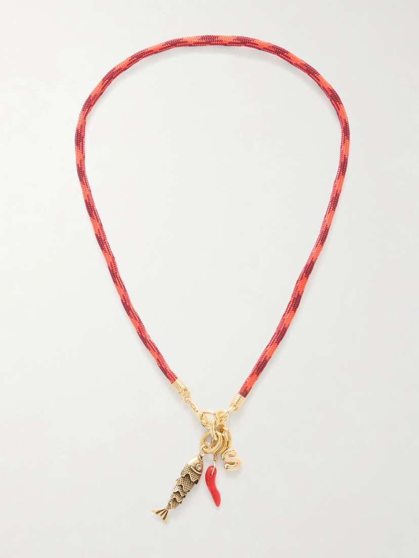 Roxanne Assoulin The Happy Cord Gold-tone nd Cubic Zirconia Necklace | Thumbnail 6