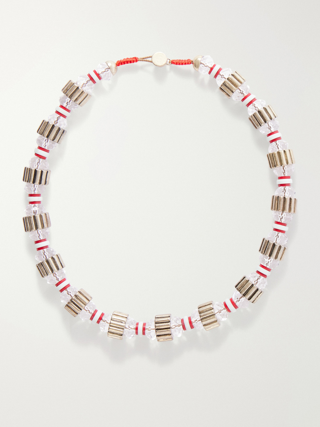 Roxanne Assoulin The Crimp Beaded Gold-tone Necklace In Multi