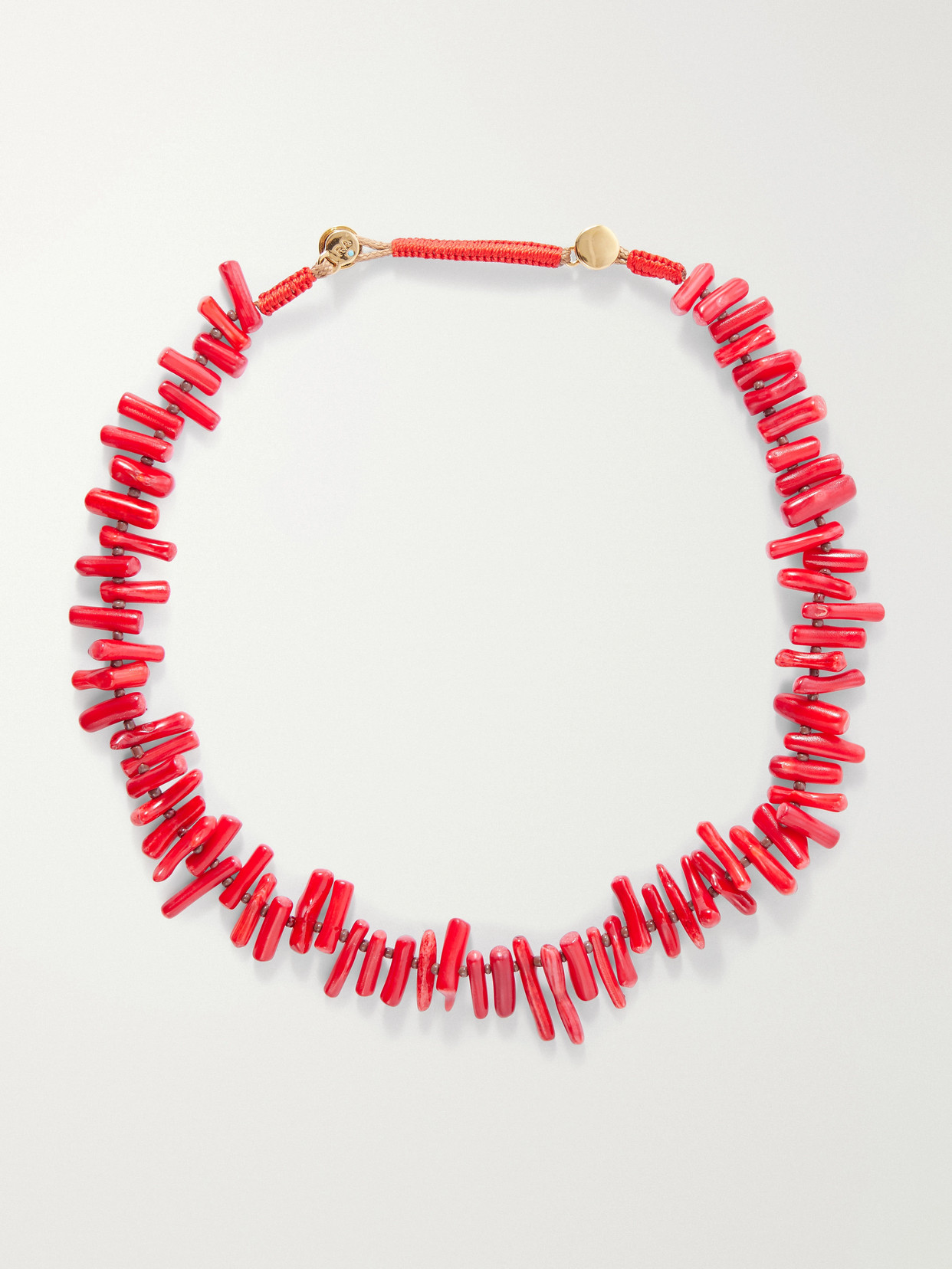Roxanne Assoulin The Coral Branch Beaded Necklace In Red