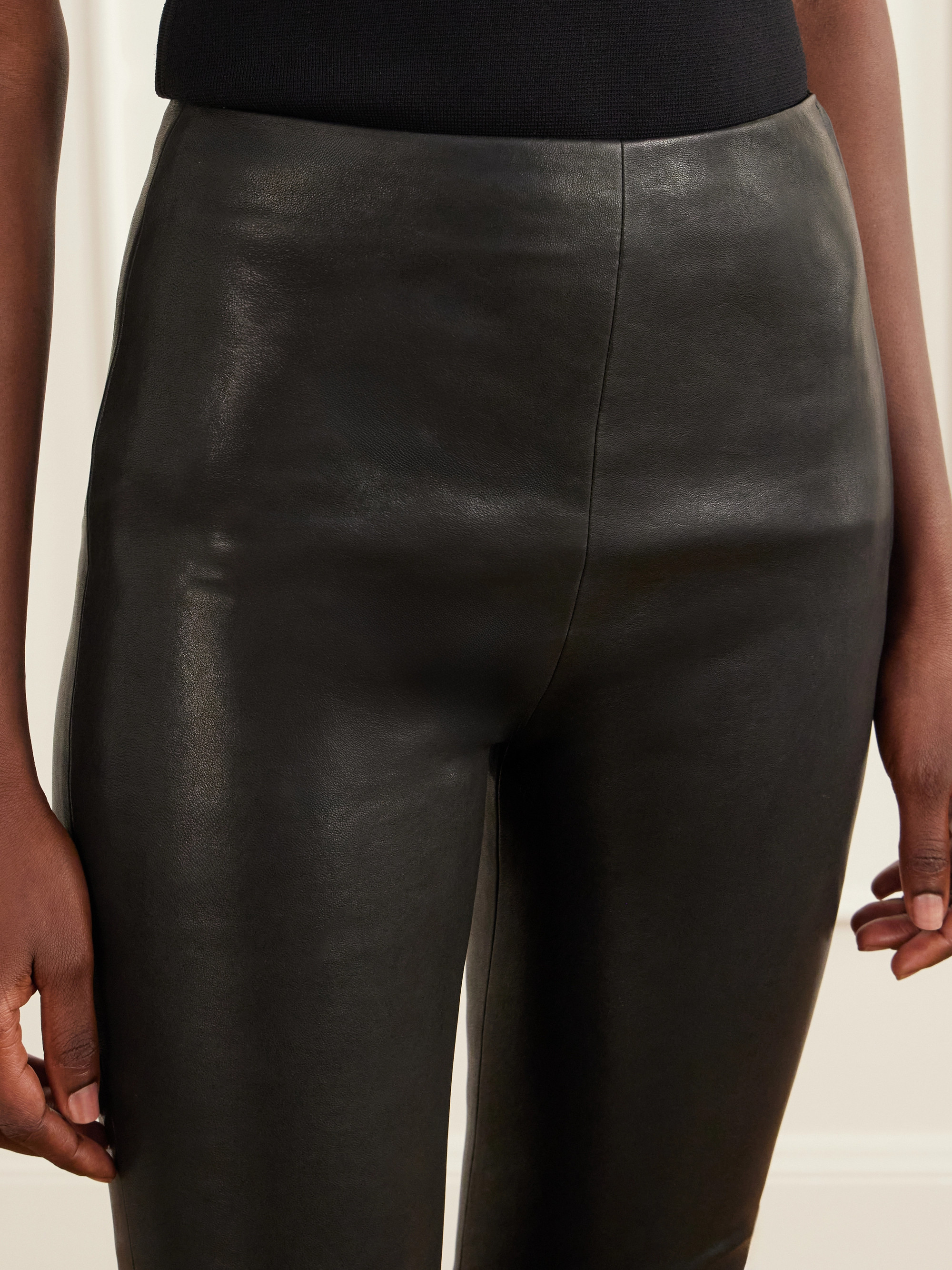 ANN DEMEULEMEESTER Florence leather skinny pants