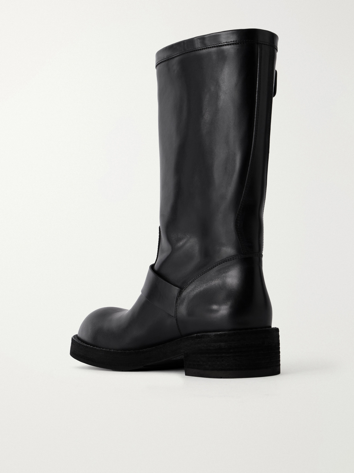 Sarith Engineer Buckled Leather Biker Boots