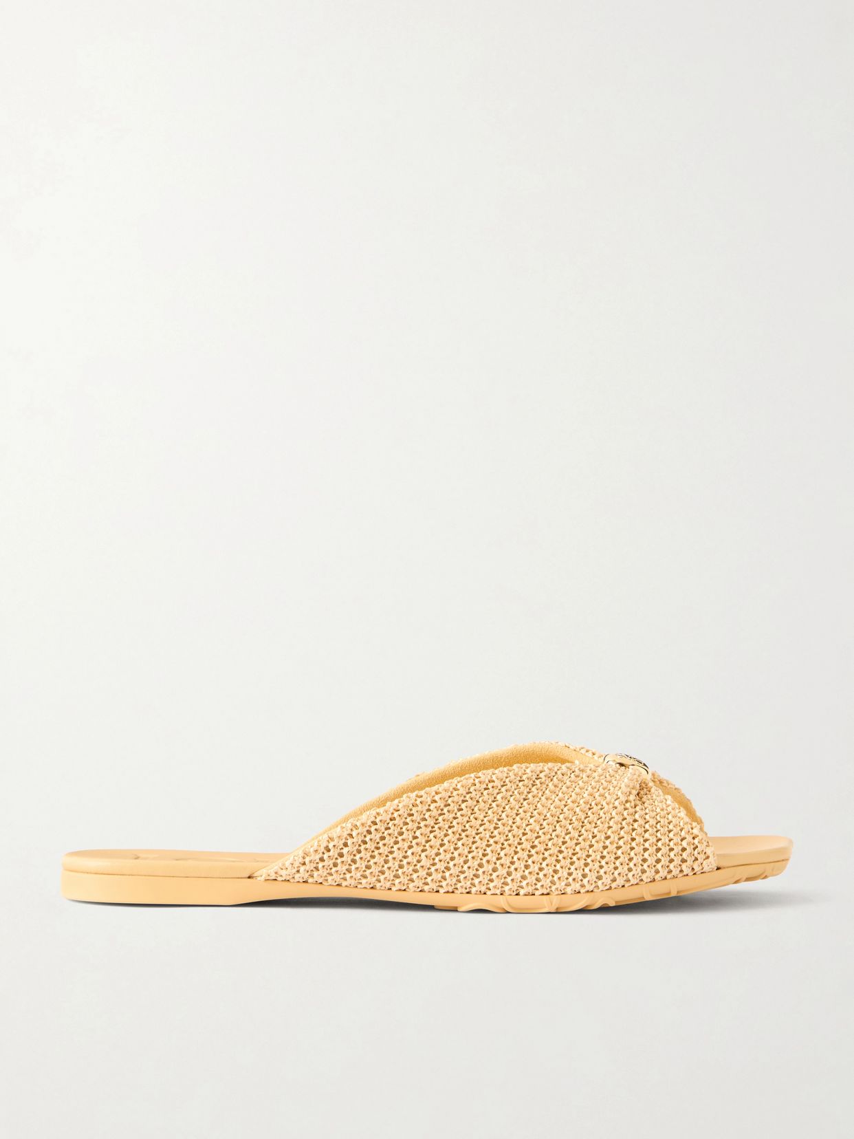 plus paula s ibiza pebble raffia effect sandals slides
