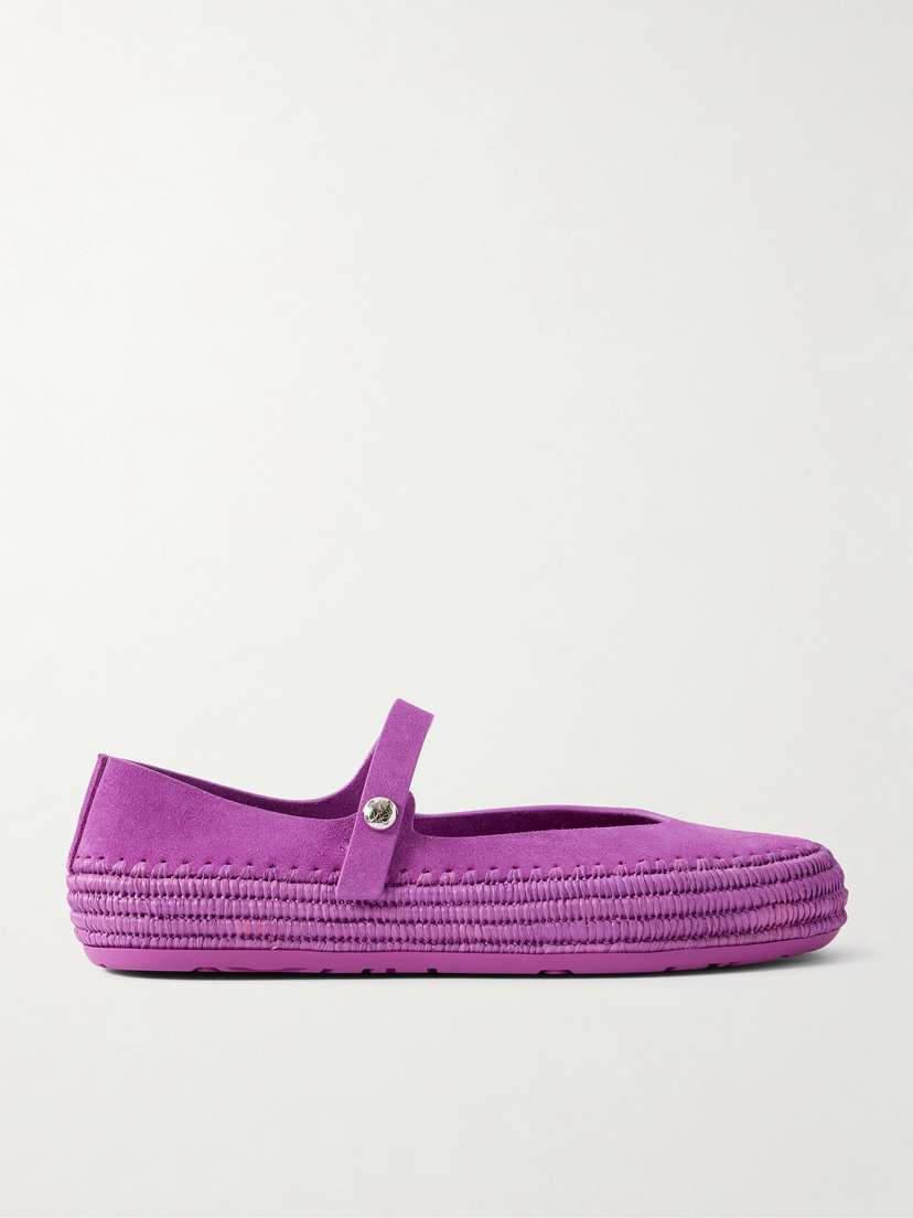 Loewe + Paula's Ibiza Rio Suede Mary Jane Espadrilles