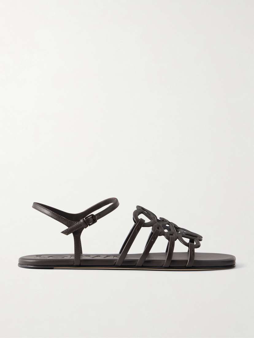 Loewe + Paula's Ibiza Petal Leather Sandals
