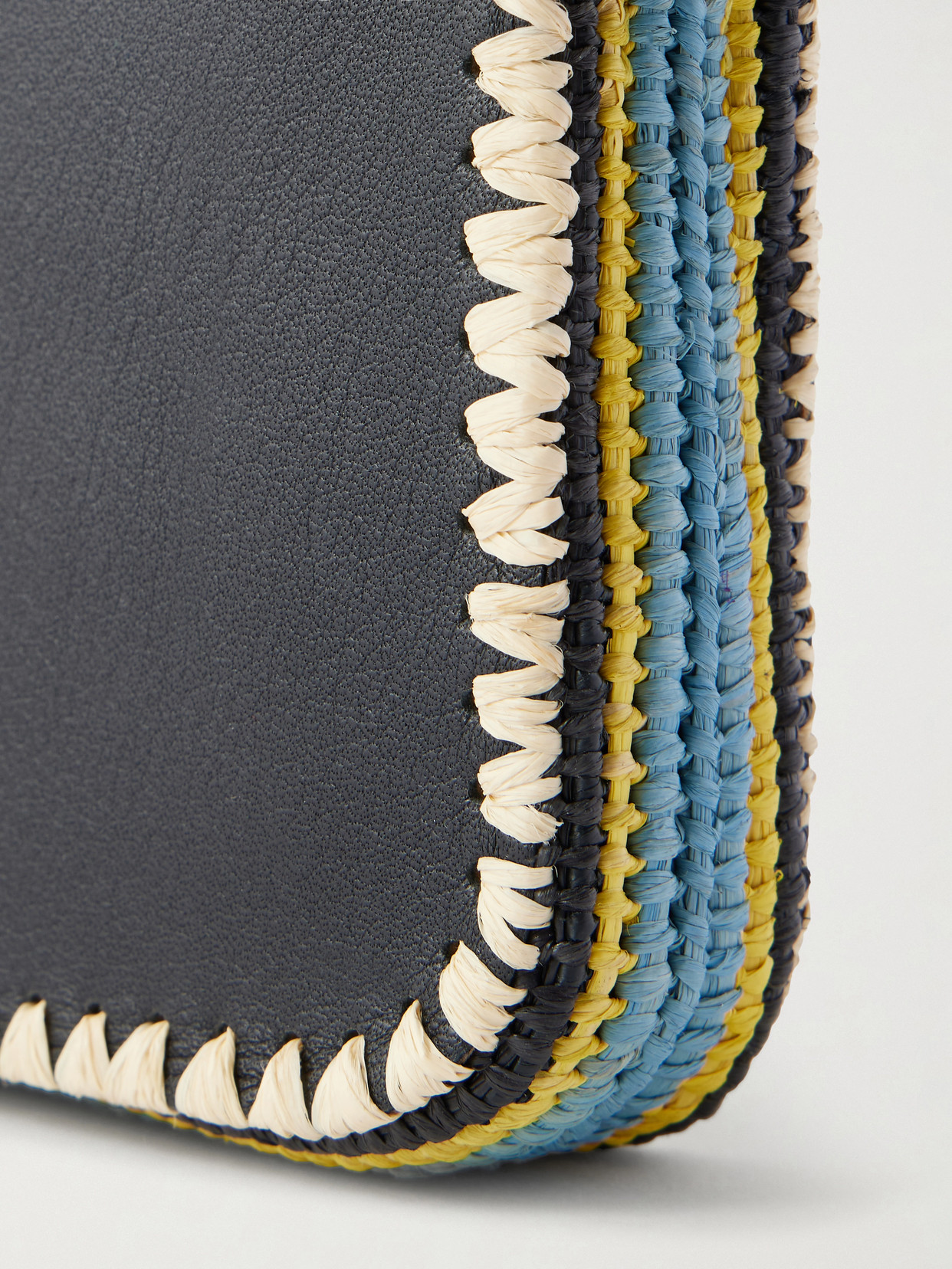 + Paula'S Ibiza Rio Raffia-Trimmed Shoulder Bag