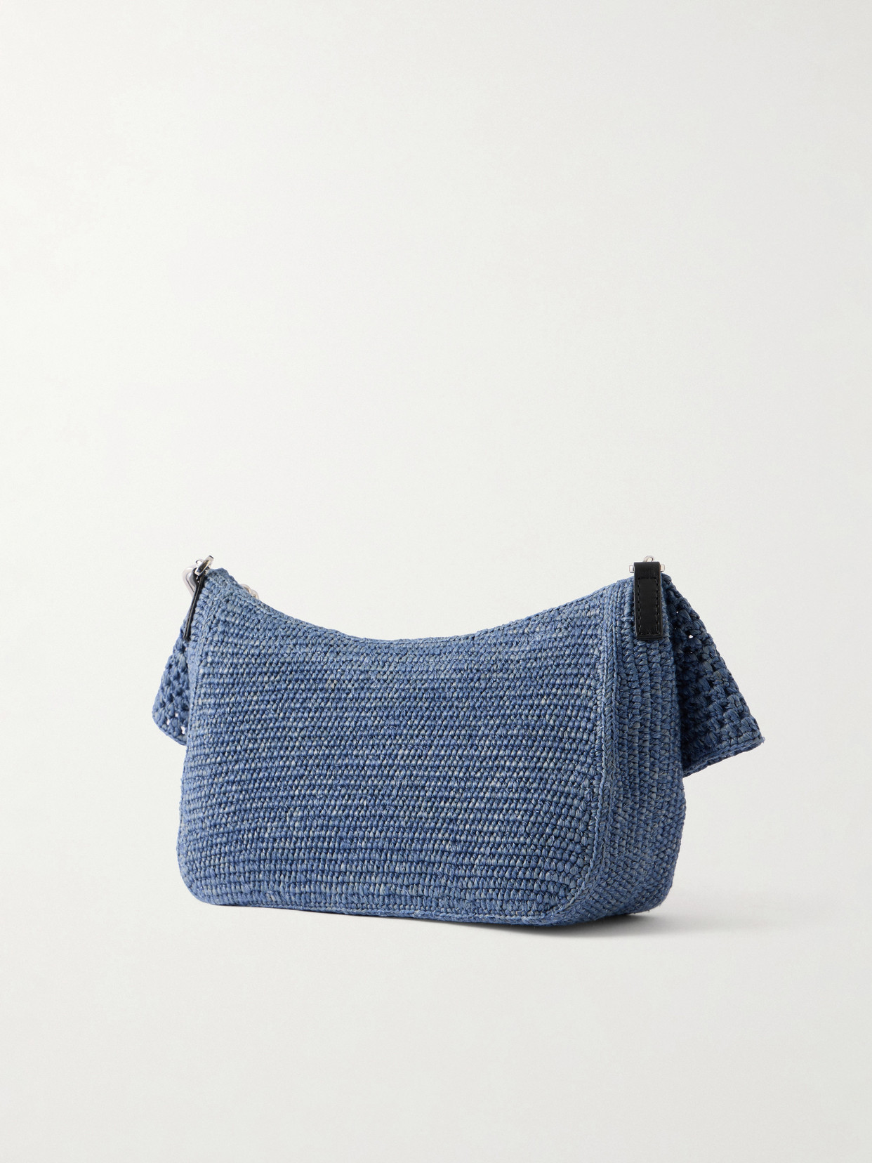 + Paula'S Ibiza Ola Embellished Leather-Trimmed Raffia Shoulder Bag