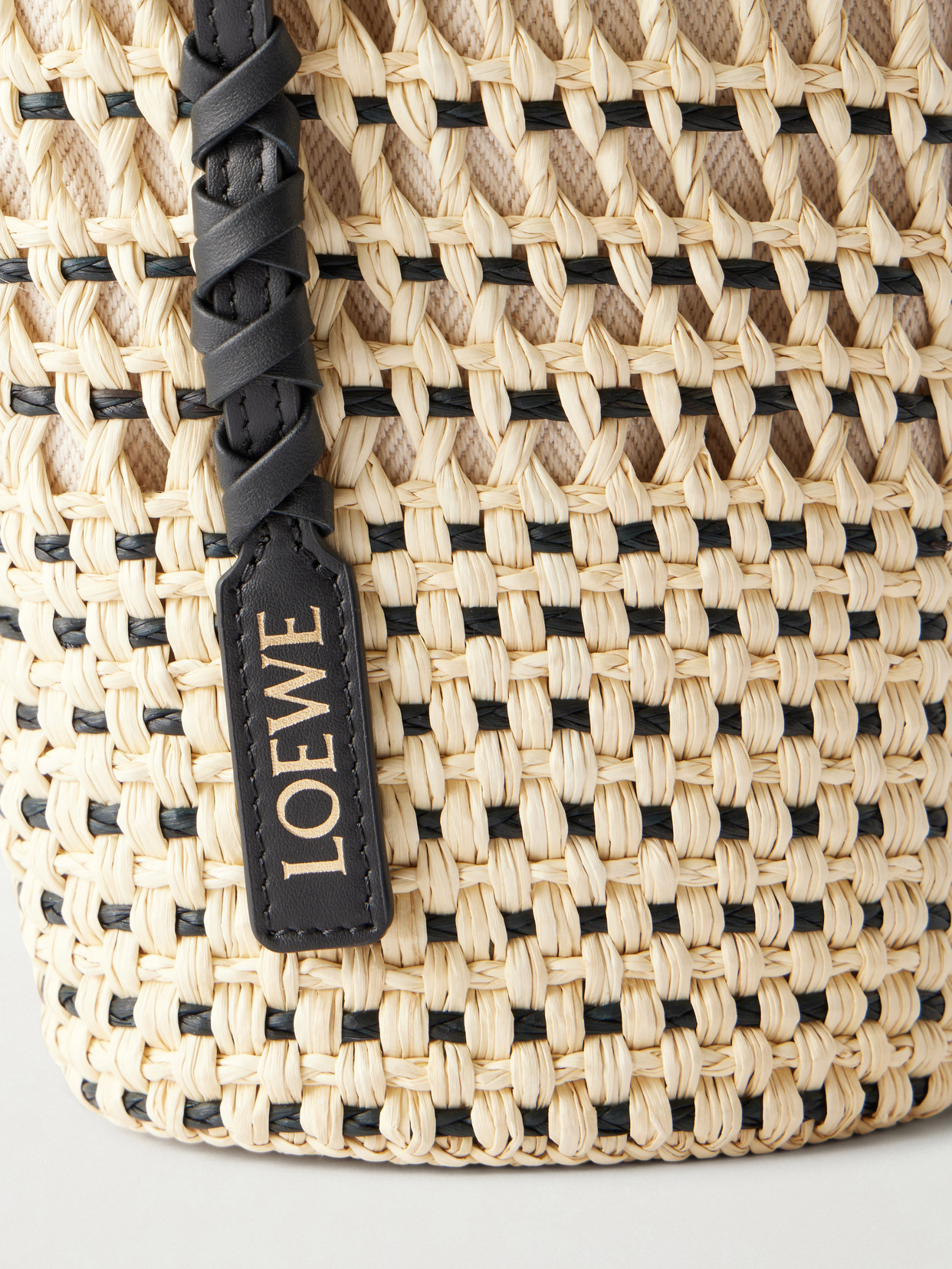 + Paula'S Ibiza Braid Leather-Trimmed Raffia Shoulder Bag