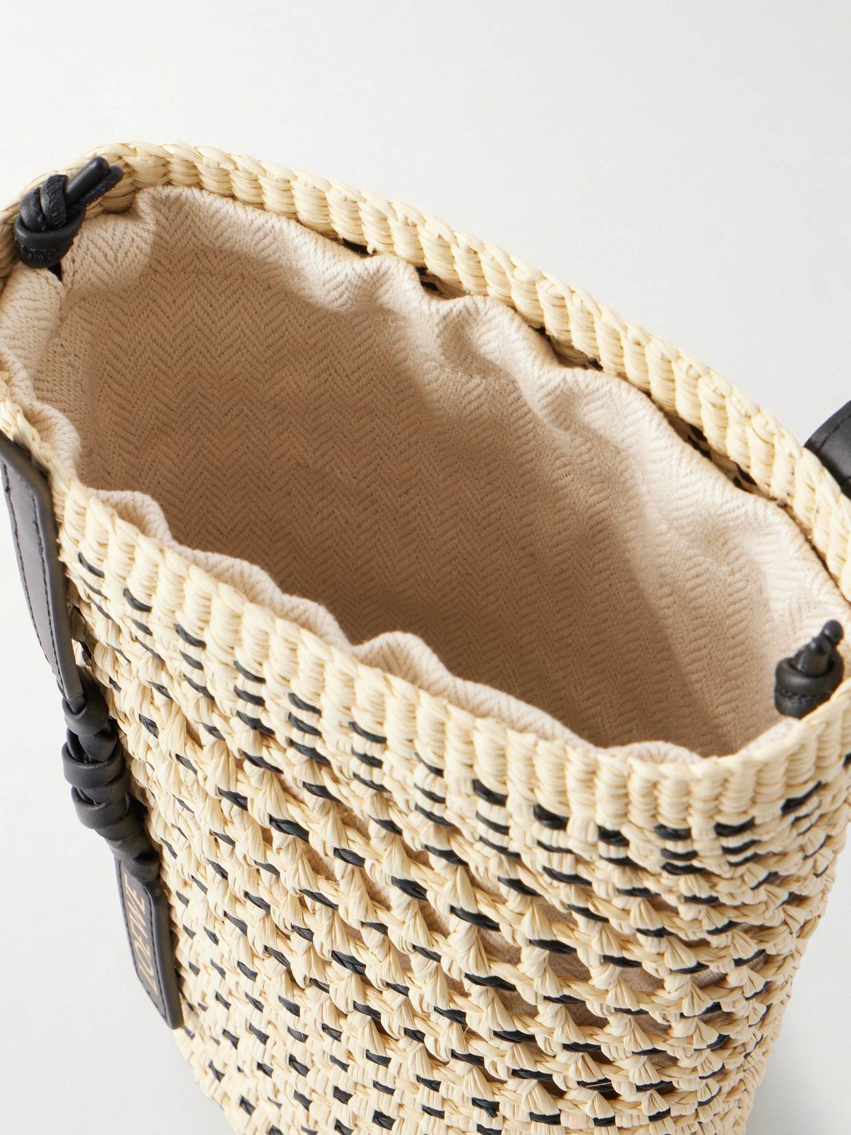 + Paula'S Ibiza Braid Leather-Trimmed Raffia Shoulder Bag