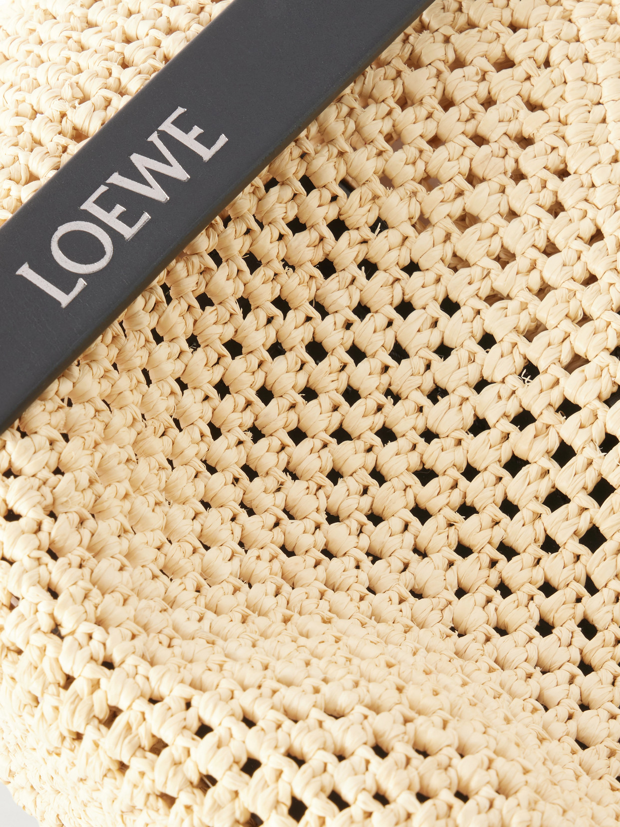 + Paula'S Ibiza Punch Hole Mini Leather-Trimmed Raffia Shoulder Bag