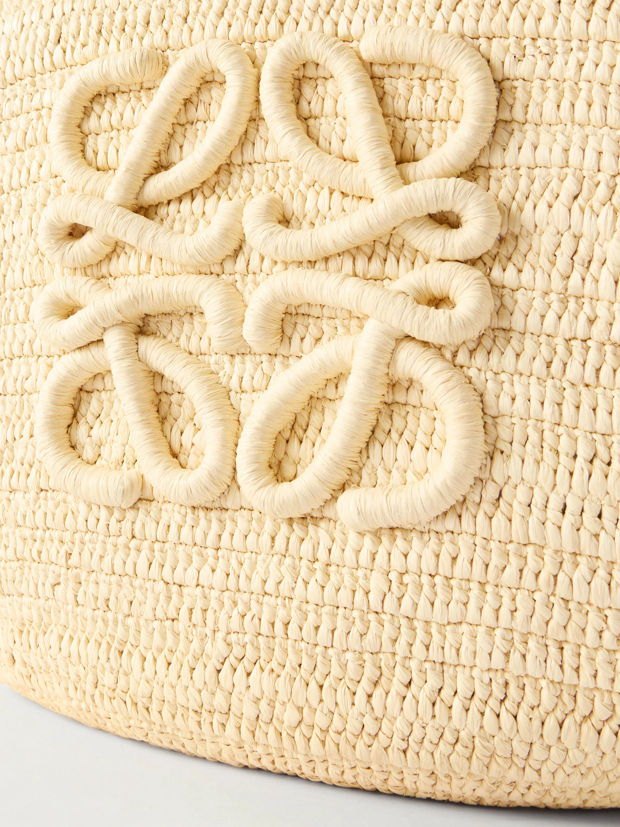 + Paula'S Ibiza Eclipse Basket Medium Leather-Trimmed Raffia Tote