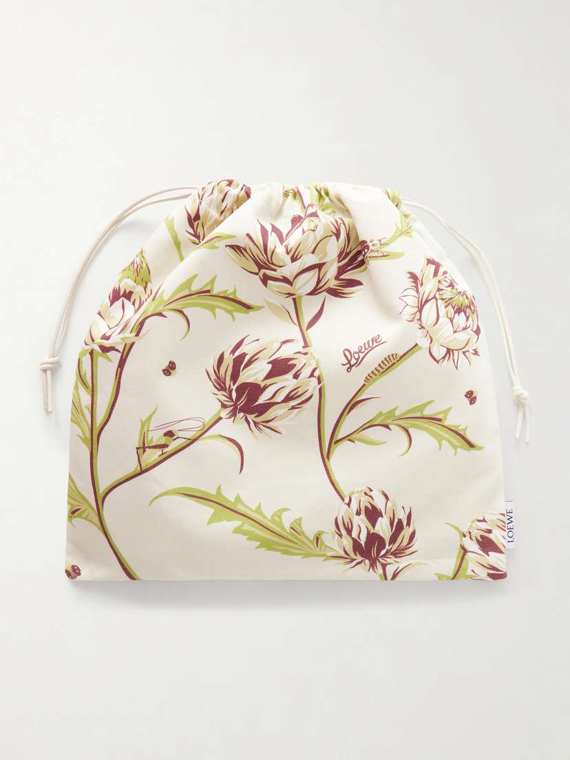 Loewe Floral-print Twill Drawstring Pouch