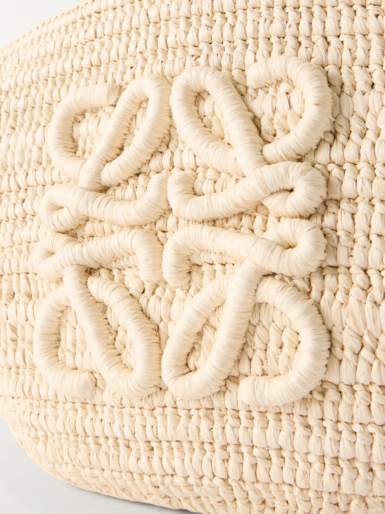 + Paula'S Ibiza Eclipse Leather-Trimmed Raffia Shoulder Bag