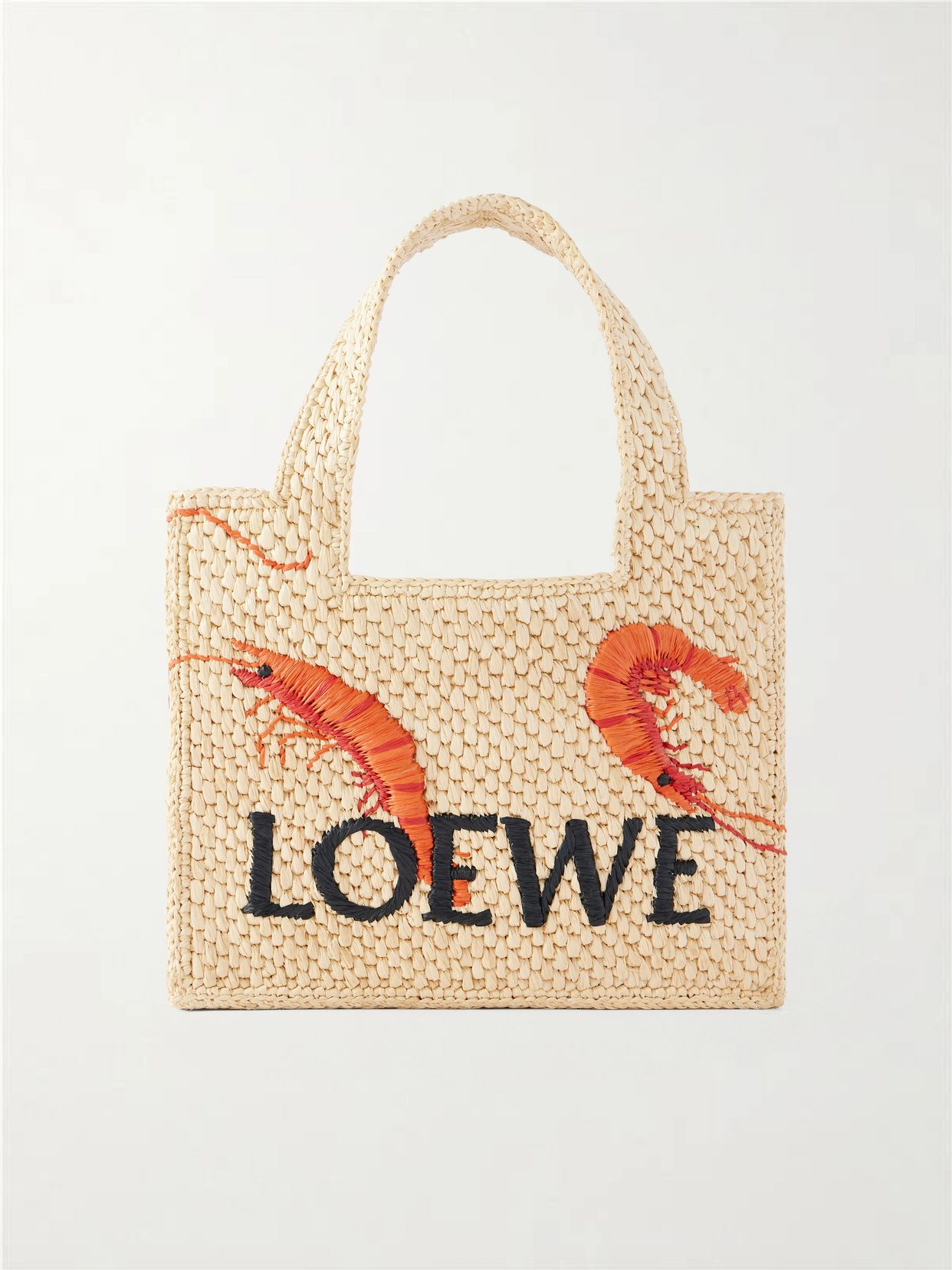 + Paula's Ibiza embroidered raffia tote