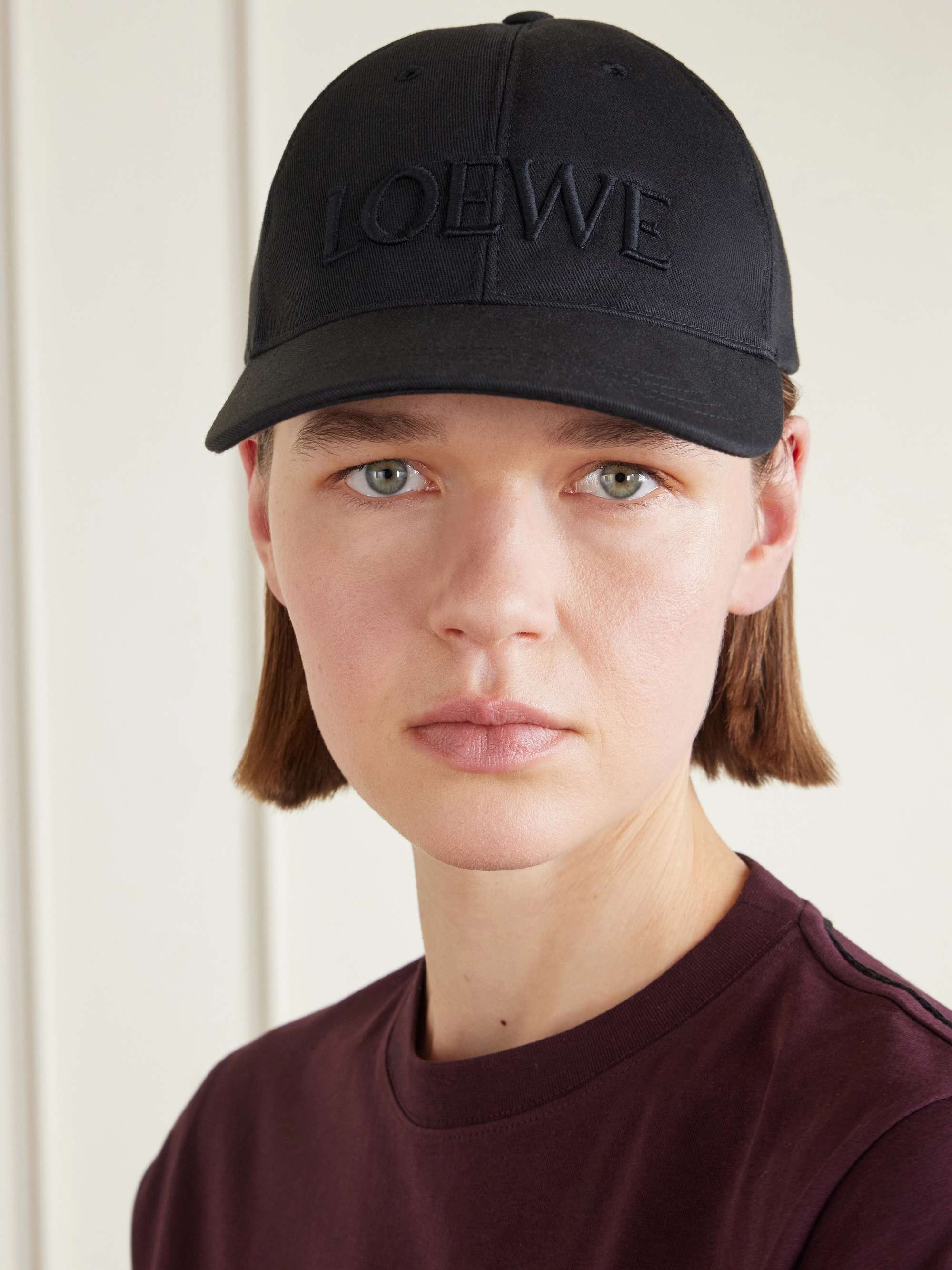 LOEWE + Paula's Ibiza logo-embroidered cotton-twill cap | NET-A-PORTER