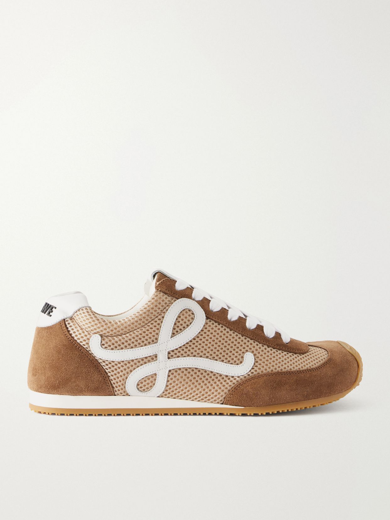 Ballet Runner 2.0 logo-appliquéd suede-trimmed mesh sneakers