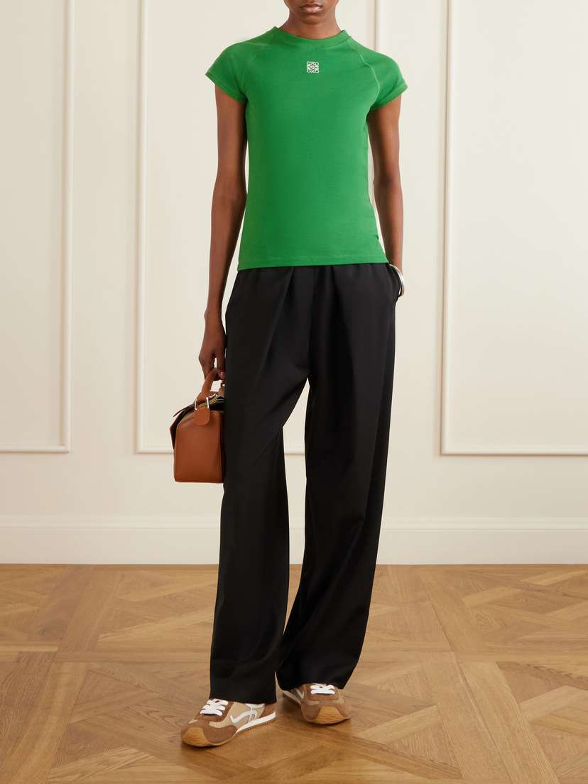 Loewe Ballet Runner 2.0 Logo-appliquéd Suede-trimmed Mesh Sneakers | Thumbnail 4