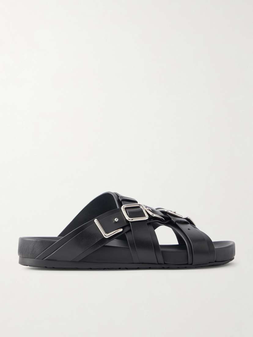 Loewe Type Fussbett Embellished Leather Sandal