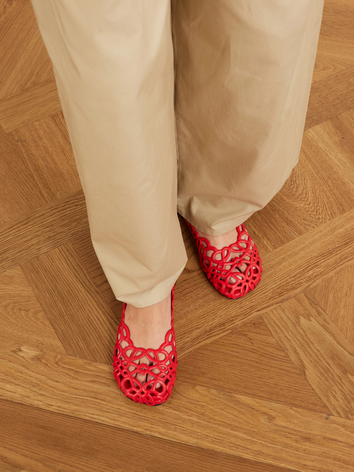 Petal Anagram Ballet Flats