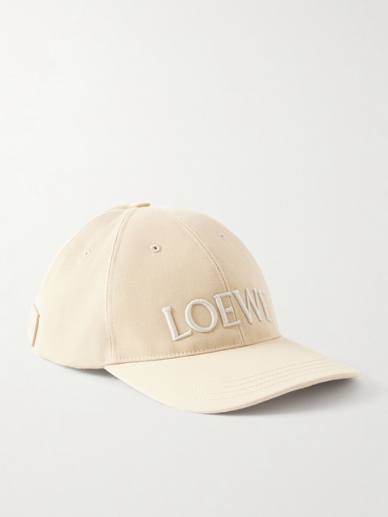 Paula's Ibiza embroidered cotton-twill baseball cap