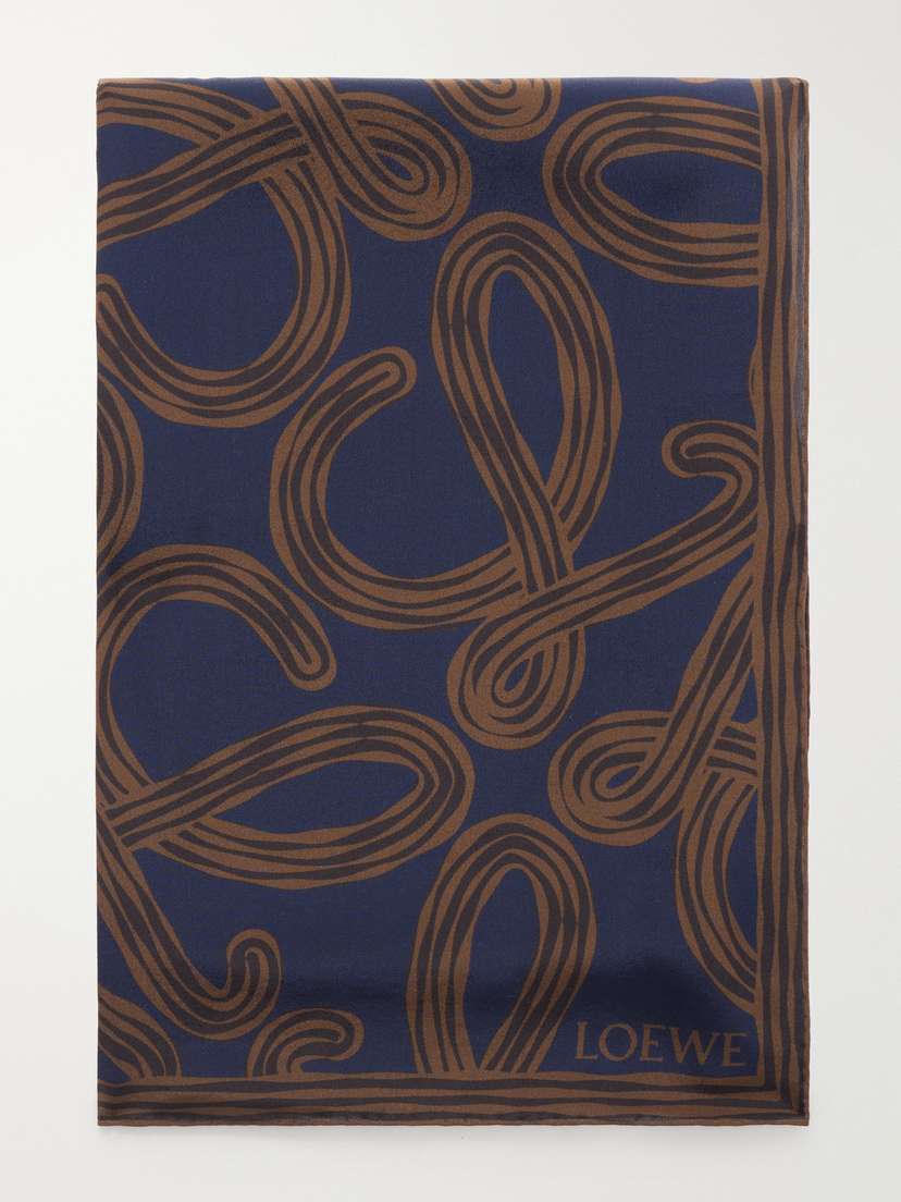 Loewe + Paula's Ibiza Printed Silk Scarf