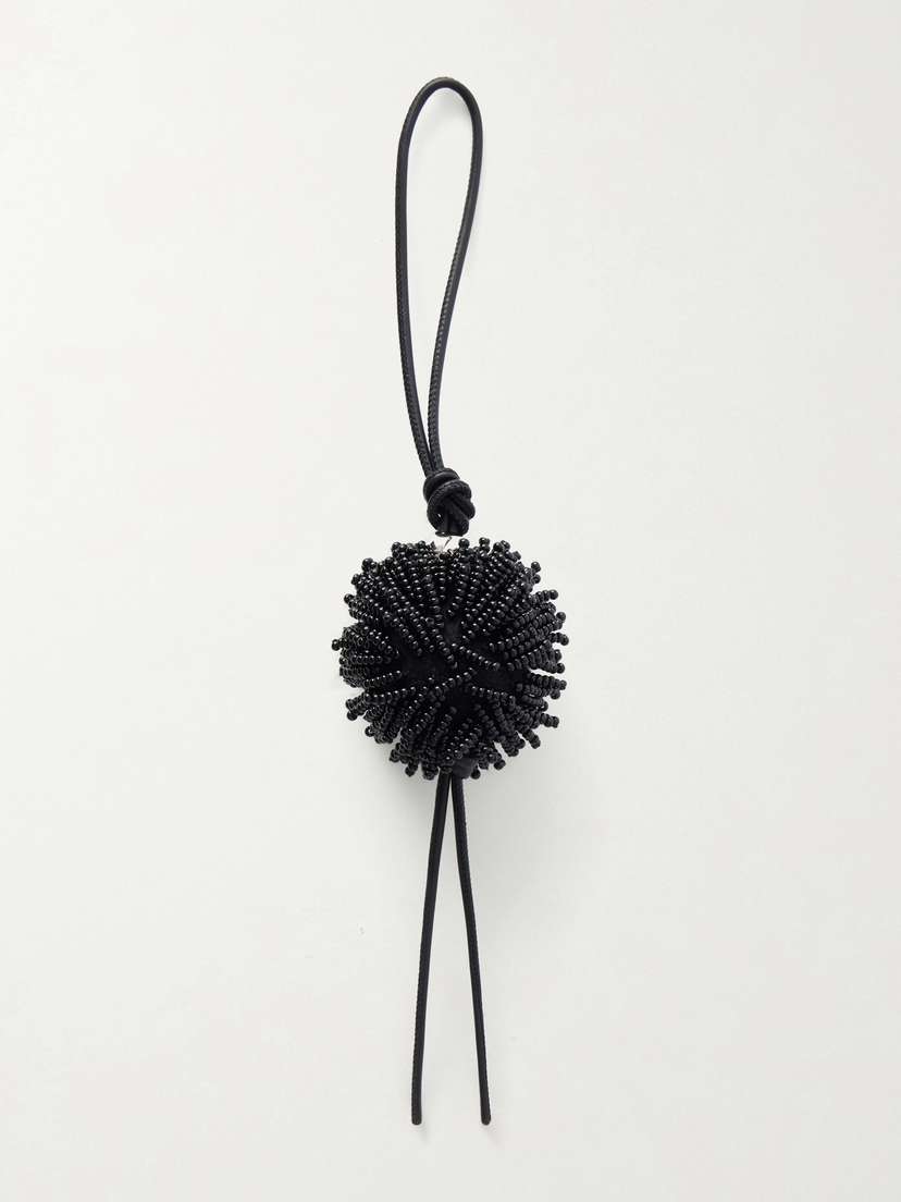 Loewe Hedgehog Bead-embellished Wool-felt And Leather Bag Charm | Thumbnail 3 Loewe Hedgehog Bead-embellished Wool-felt And Leather Bag Charm | Thumbnail 3