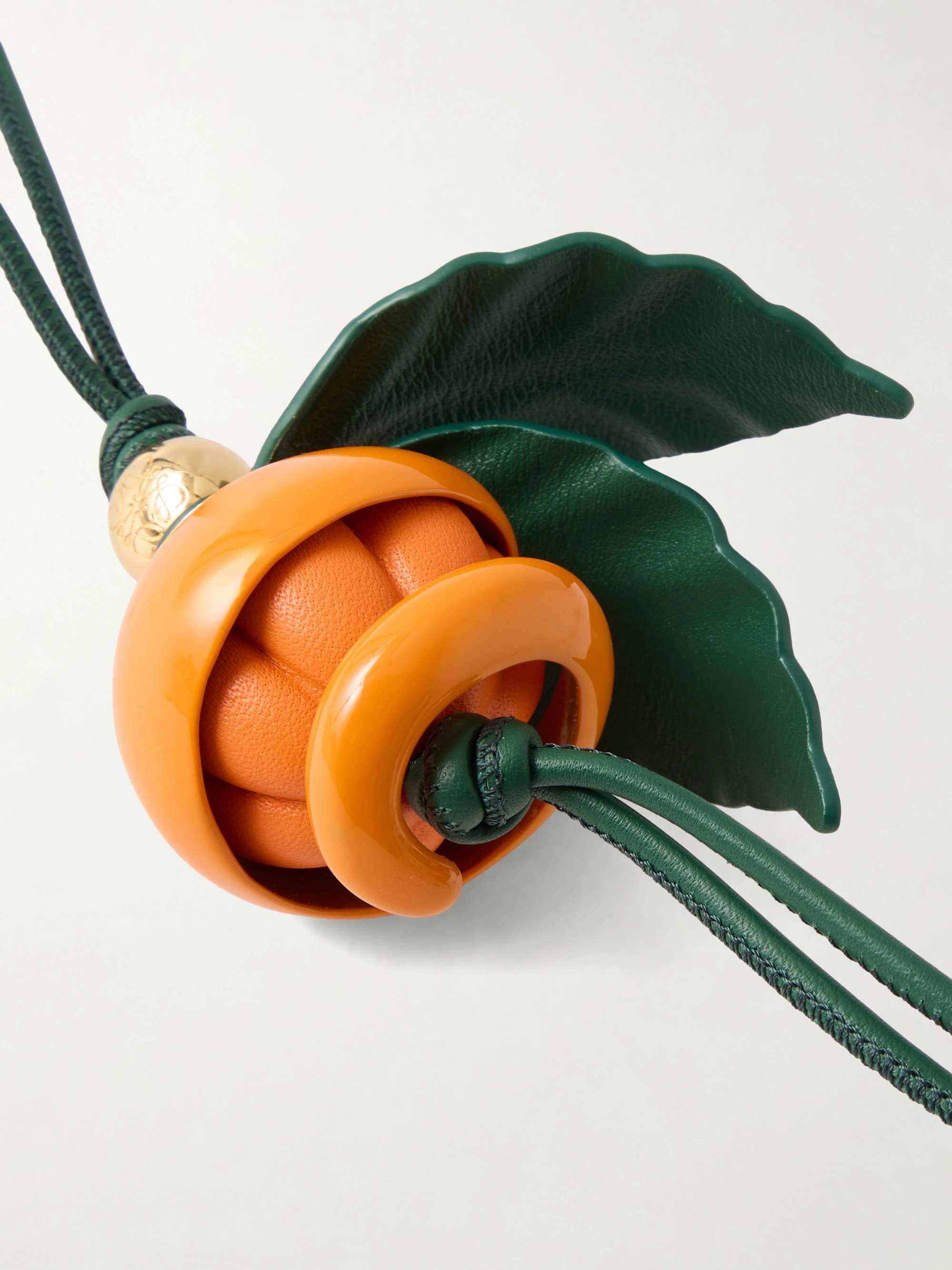 LOEWE Peeling Orange gold-tone leather charm | NET-A-PORTER