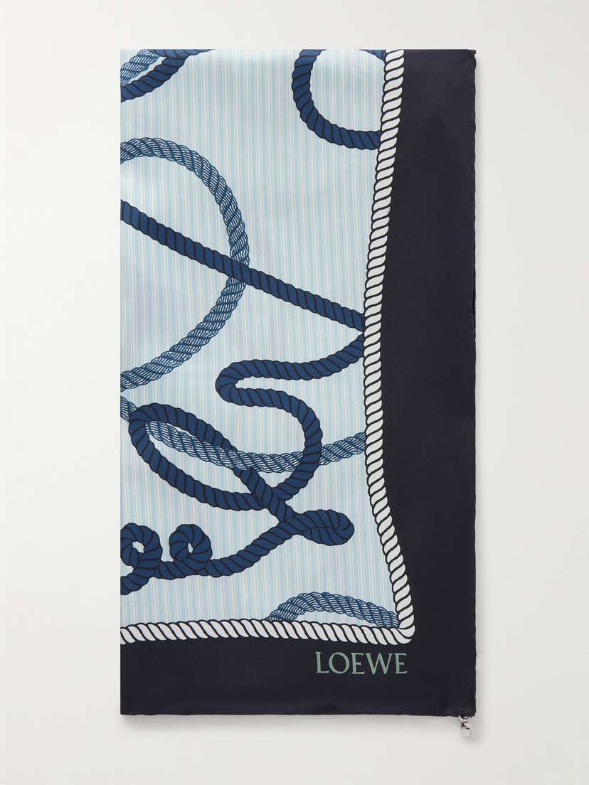 Loewe Printed Silk Scarf | Thumbnail 5
