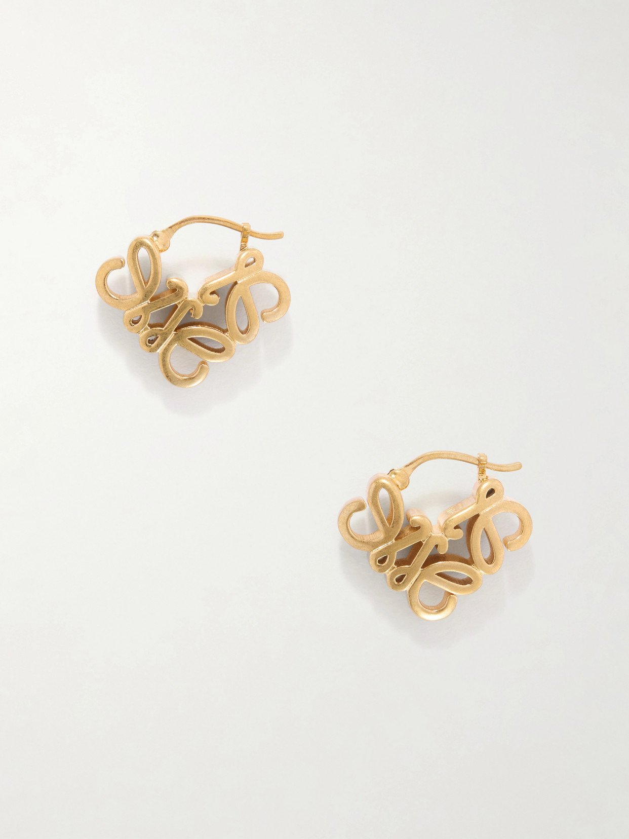 Loewe Anagram Bombé Gold-tone Earrings