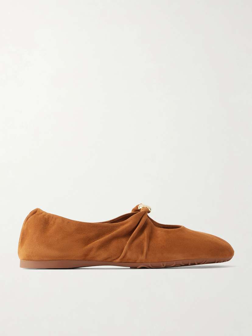 Loewe Pebble Embellished Suede Flats | Thumbnail 7 Loewe Pebble Embellished Suede Flats | Thumbnail 7