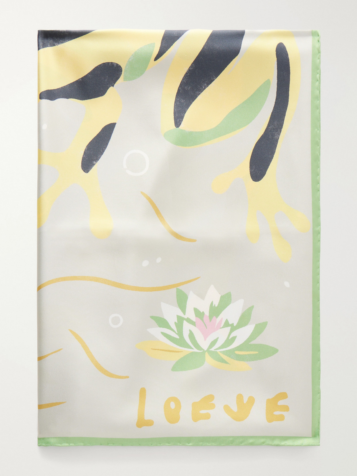 Loewe + Paula's Ibiza Printed Silk-twill Scarf In Multi