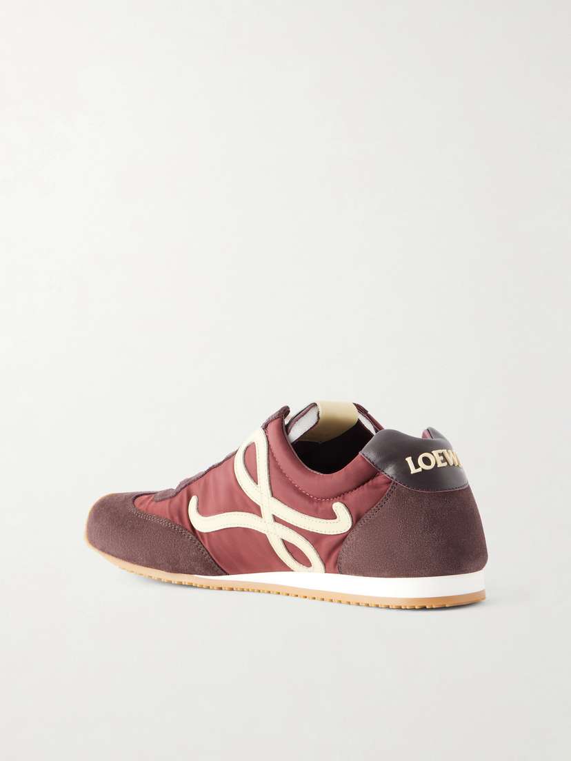 Loewe Ballet Runner 2.0 Logo-appliquéd Suede-trimmed Shell Sneakers | Thumbnail 3 Loewe Ballet Runner 2.0 Logo-appliquéd Suede-trimmed Shell Sneakers | Thumbnail 3