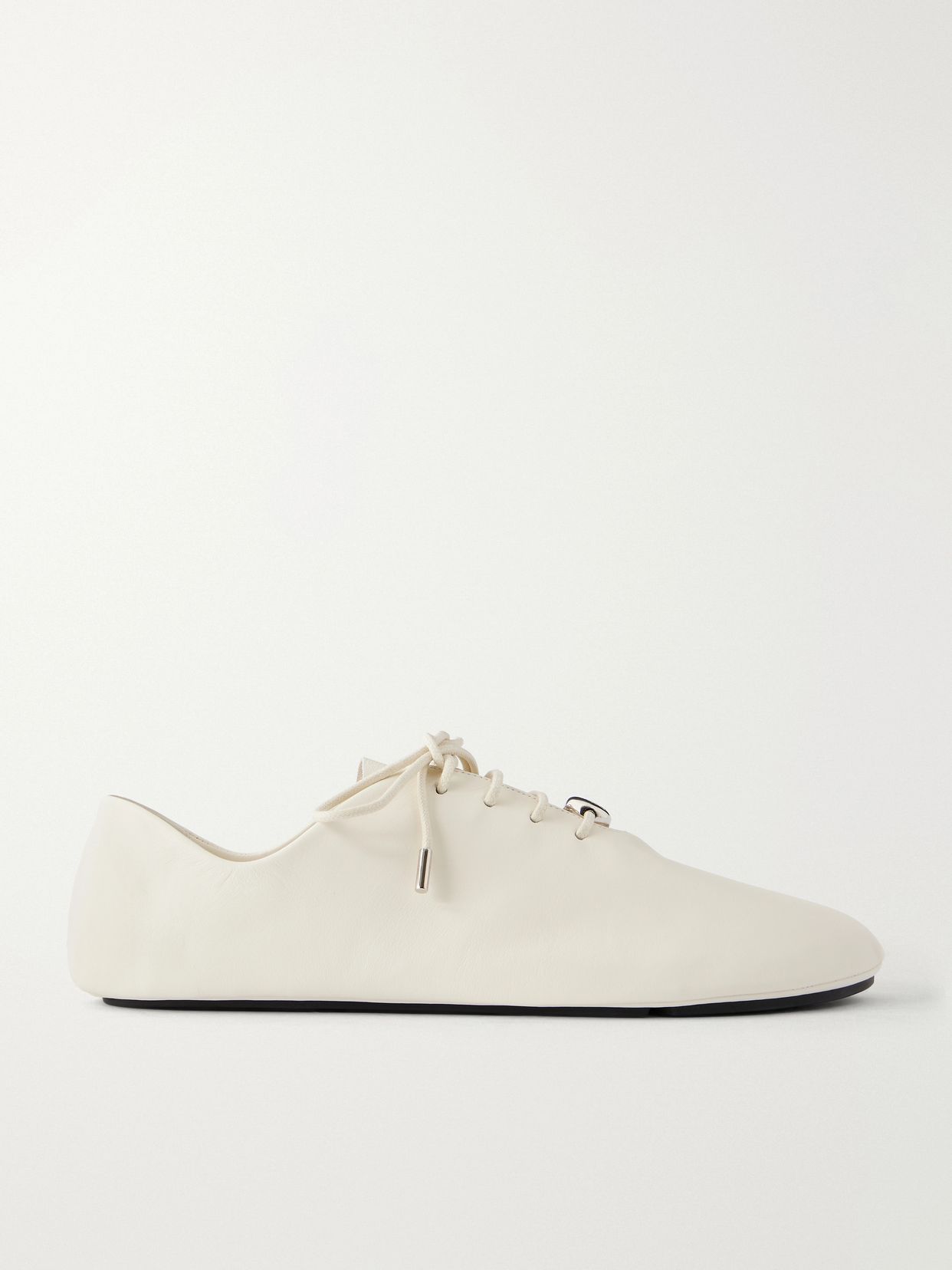 Pebble embellished leather sneakers