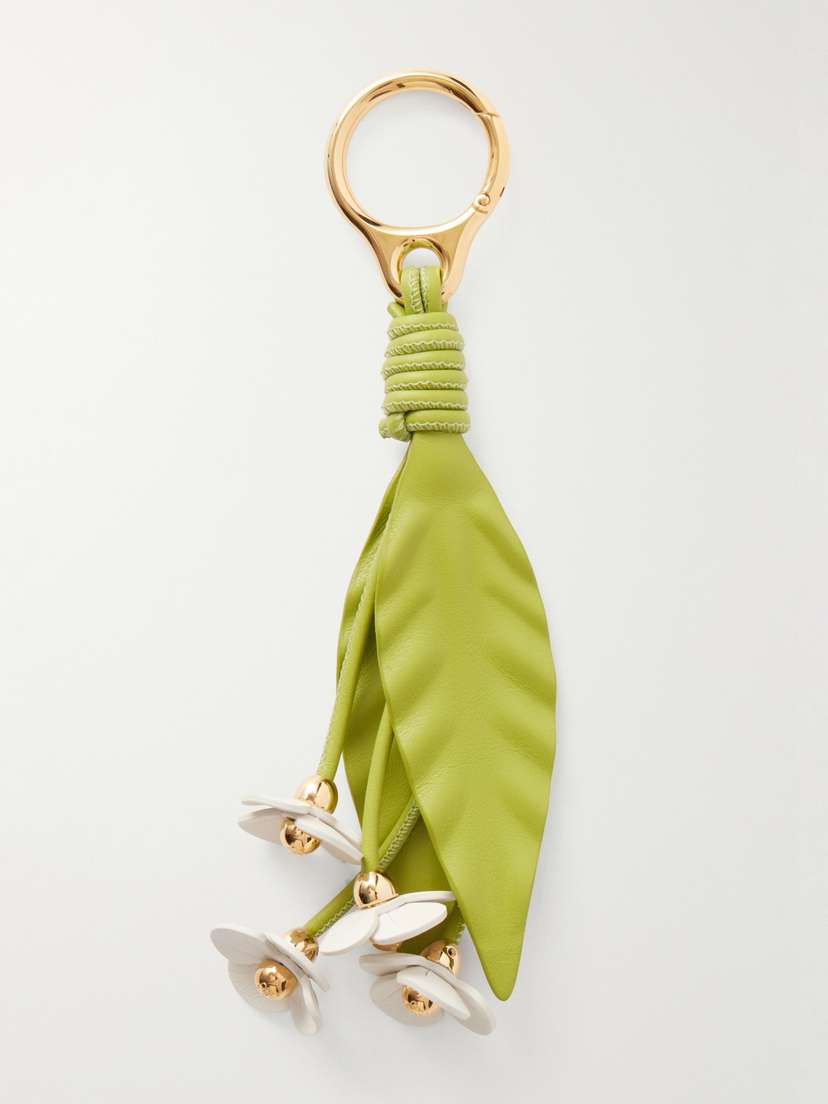 Loewe + Paula Ibiza Strawberry Flower Leather Charm