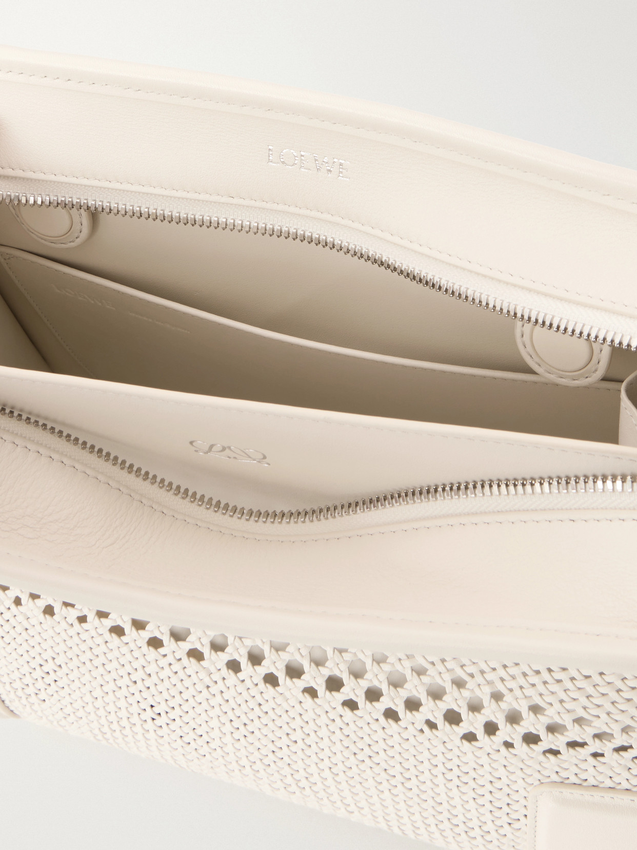 Amazona 180 Logo-Embossed Leather Tote