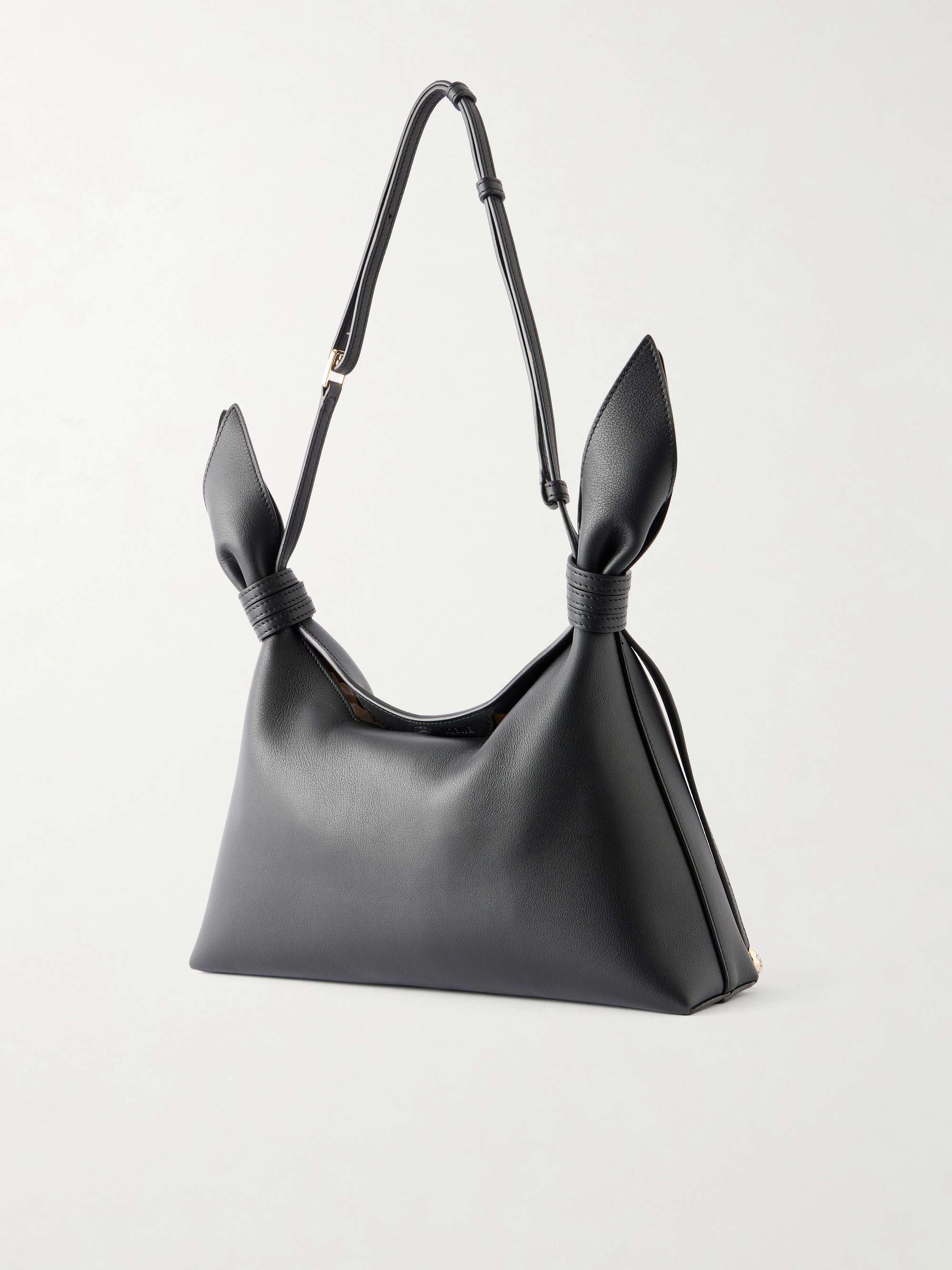 【超激レア⭐︎】story mfg マフラー acne studios LOEWE LOEWE Scarf medium knot-detailed leather shoulder bag | NET-A-PORTER