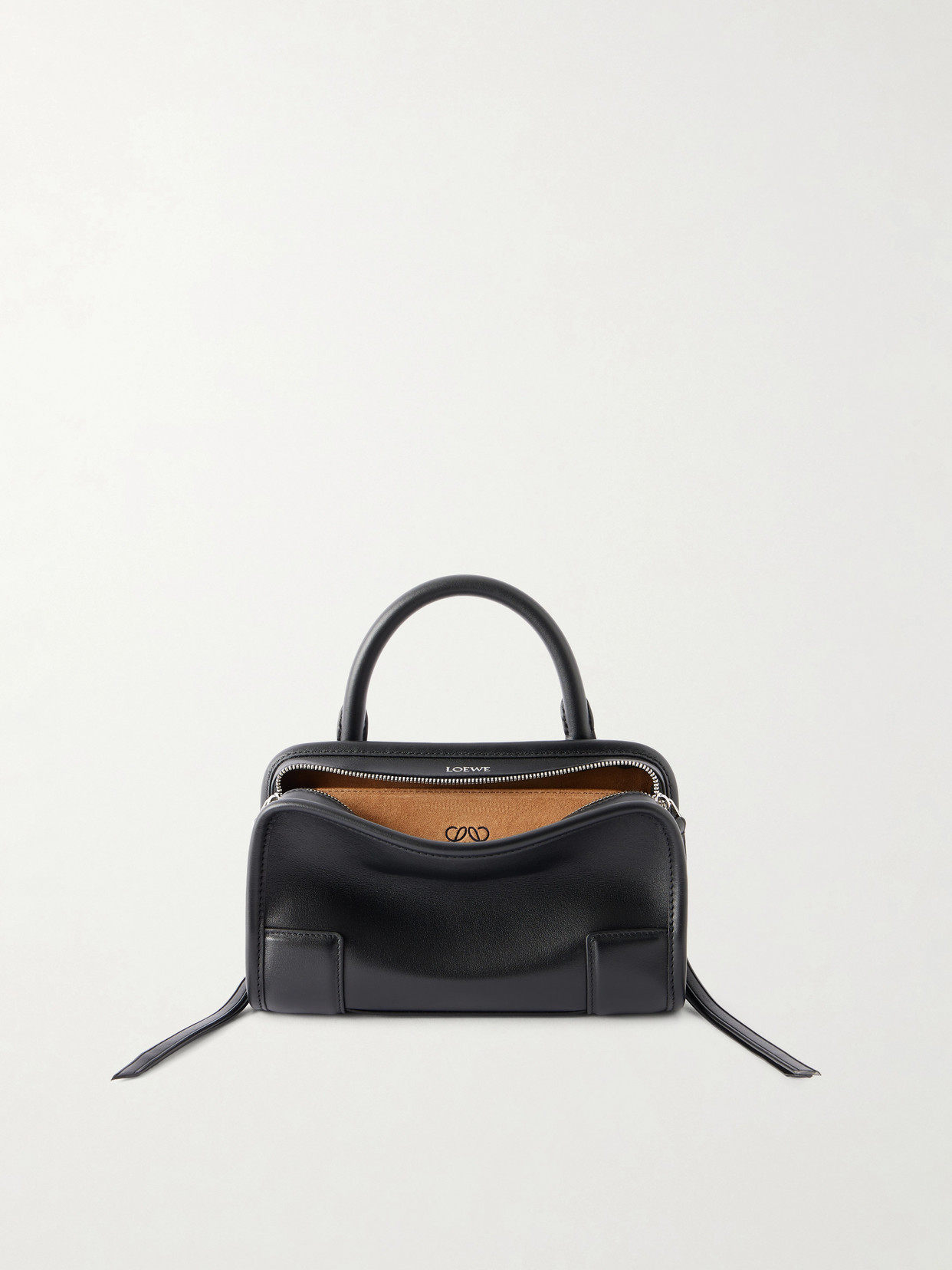 Loewe Amazona 180 Mini Leather Shoulder Bag In Black