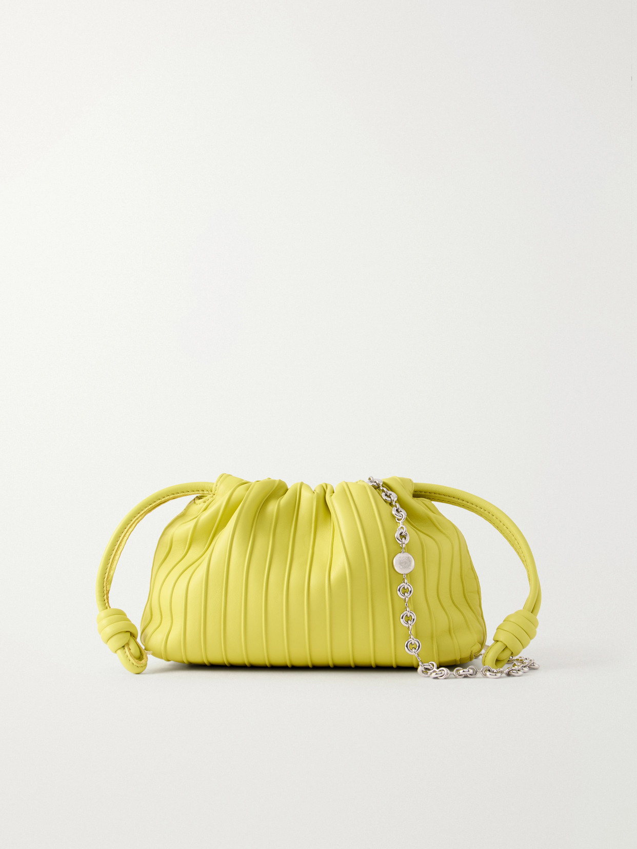 Loewe Flamenco Mini Leather Shoulder Bag In Yellow