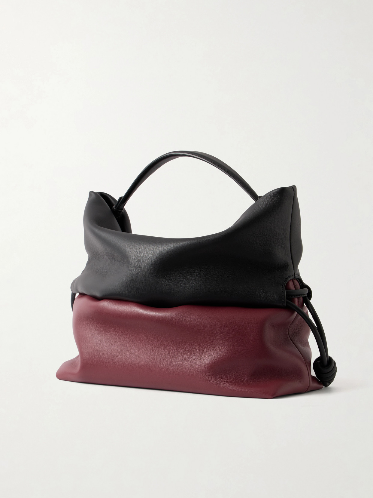 Flamenco Two-Tone Leather Tote