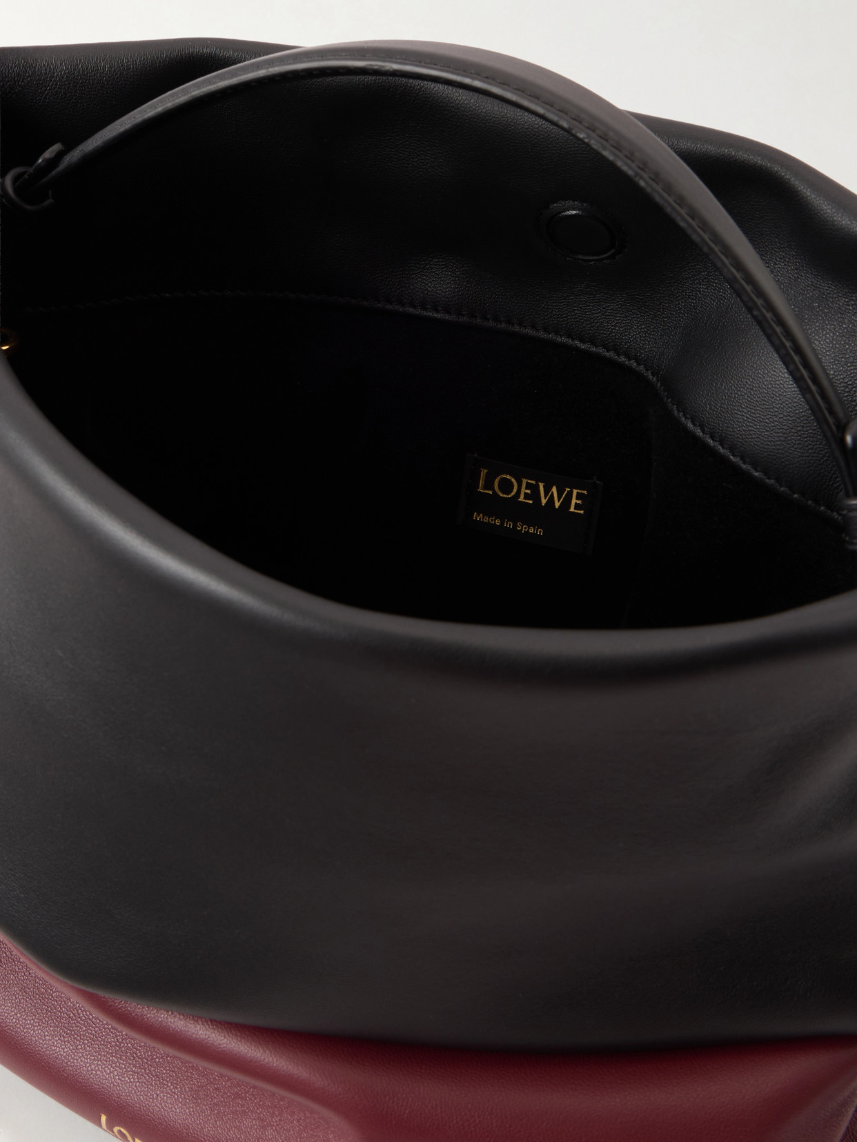 Flamenco Two-Tone Leather Tote