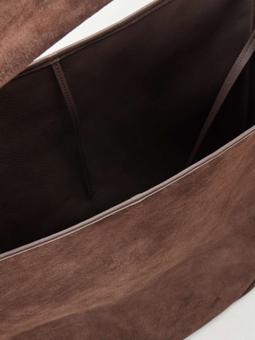 Loewe Logo-debossed Leather-trimmed Suede Tote | Thumbnail 6 Loewe Logo-debossed Leather-trimmed Suede Tote | Thumbnail 6