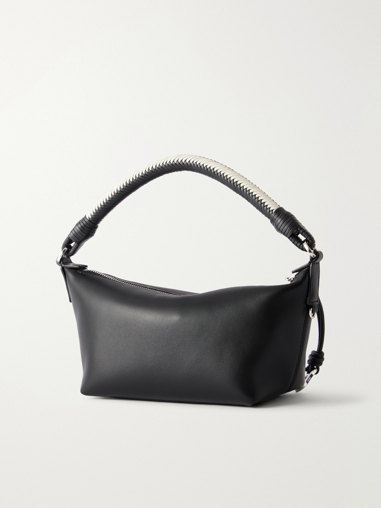 Loewe Cala Leather Shoulder Bag In Black