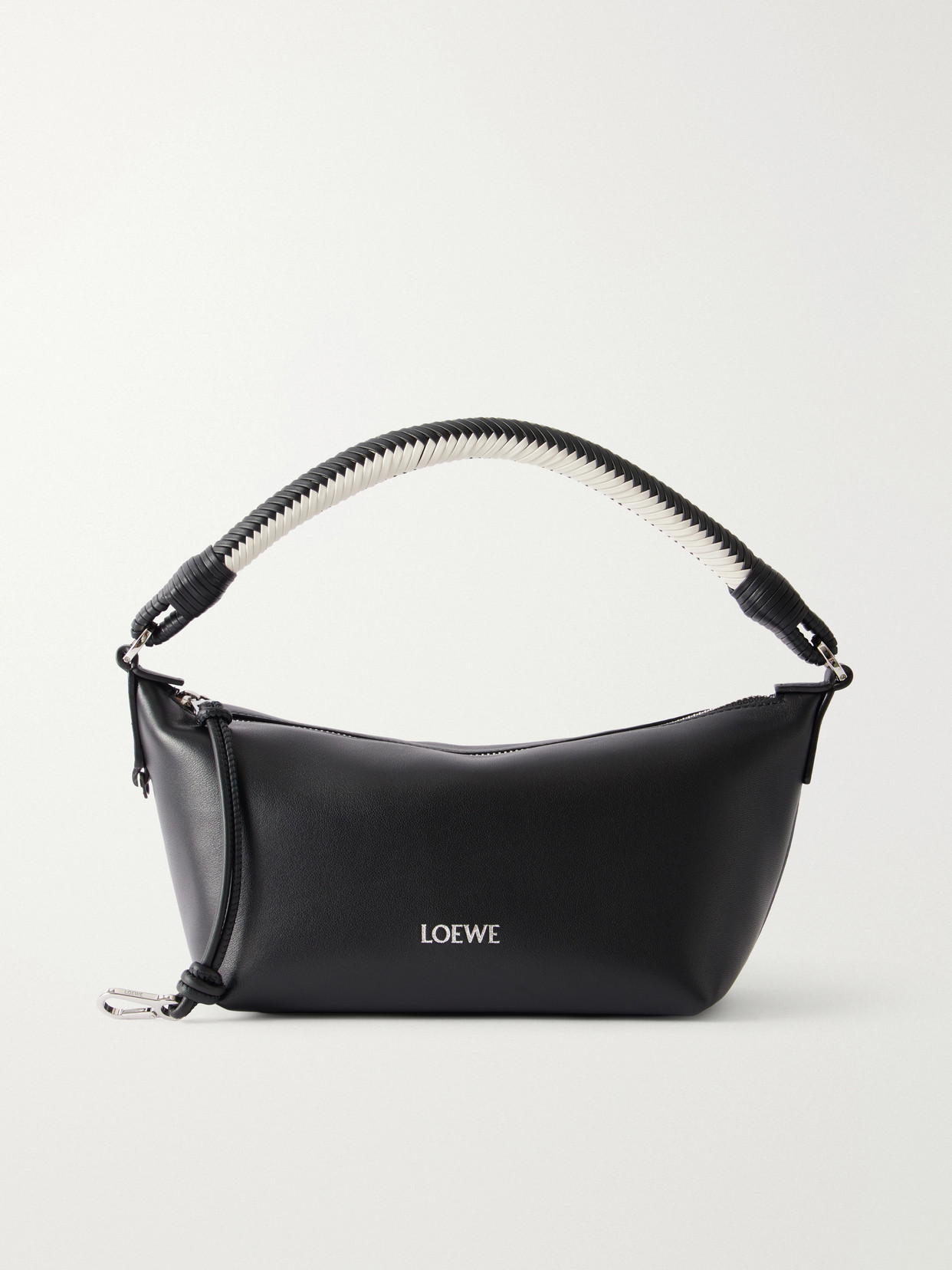 Loewe Cala Leather Shoulder Bag In Black