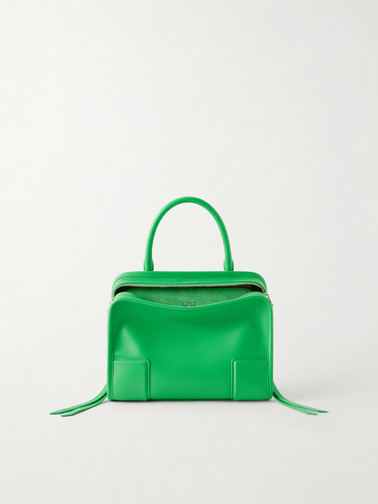 Loewe Amazona 180 Small Leather Shoulder Bag In Green
